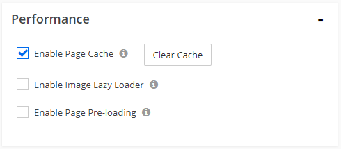 Shift4Shop clear cache